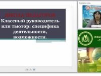 Классный руководитель или тьютор: специфика деятельности, возможности