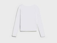 Лонгслив для девочек, Белый