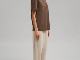 Футболка свободного кроя с эффектом варки