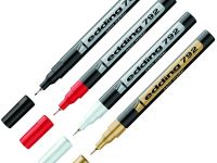 Маркер декоративный Edding "792" с лакирующим эффектом, 0,8 мм с круглым наконечником, красный