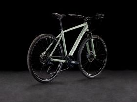 Дорожный велосипед Cube Nature SLX, год 2025, цвет Серый-Зеленый, ростовка 23