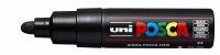 Маркер UNI "POSCA" PC-7M, 4,5-5,5 мм, наконечник пулевидный, цвет черный