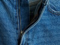 Джинсы со средней посадкой, Синий