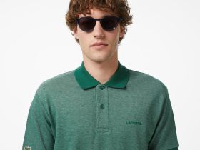 Мужское хлопковое поло Lacoste