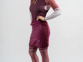 *Юбка NONAME SKI SKIRT 24 WINE RED/DK RASBERRY WOS