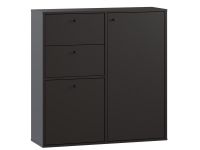 Обувница подвесная Сайрис 98x99 Черный
