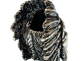 Бусина для темляка Индеец, мельхиор