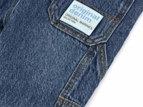 Полукомбинезон джинсовый для маленького мальчика