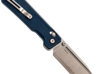 Складной нож SRM Rubik 7228B-ME2, сталь 140Cr, рукоять микарта, синий