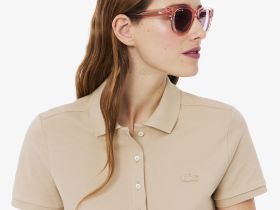 Женское платье-поло Lacoste приталенного кроя