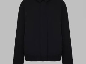 Утепленная куртка с отложным воротником