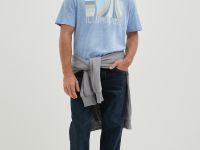 Футболка прямого силуэта с принтом