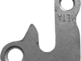 Держатель заднего переключателя "петух" Meta №84 фрезерованный (серебристый)