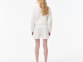 Женские рельефные шорты Lacoste из смеси хлопка