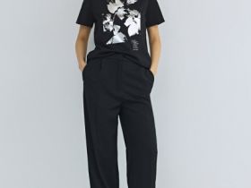 Футболка с принтом, Черный