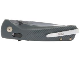 Полуавтоматический складной нож SOG Flash AT Urban Grey, сталь D2, рукоять GRN, серый