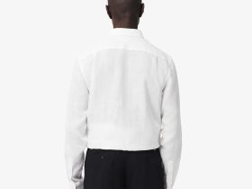 Мужская льняная рубашка Lacoste стандартного кроя