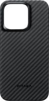 Клип-кейс Pitaka MagEZ4 для Apple iPhone 15 Plus Чёрный