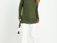 Джемпер свободного силуэта с шерстью