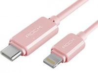 Кабель Rock RCB0414 (Type-C) на (Lightning) 100см (Rose Gold)
