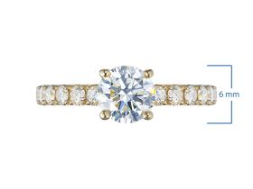 Кольцо из желтого золота э0312кц09182000_white