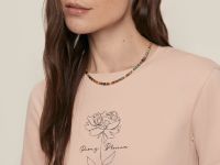 Футболка приталенного силуэта с принтом