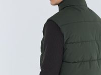Утеплённый стёганый жилет, Зеленый