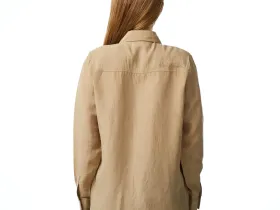 Женская лёгкая рубашка Lacoste из льна