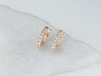 Серьги из красного золота с бриллиантами э0201сг08200109