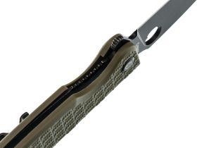 Складной нож Daggerr Piranha olive BW DL, сталь 8Cr14MoV, рукоять FRN