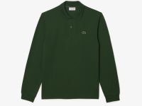 Мужское поло Lacoste L.12.21 классического кроя с длинным рукавом