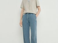 Джинсы свободного силуэта, Голубой