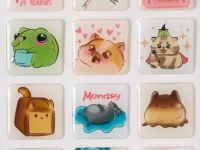 Набор 3D-наклеек для девочек, 12 шт., Мультицвет