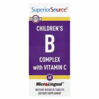 Superior Source, комплекс витаминов группы B и витамина C для детей, 60 быстрорастворимых таблеток MicroLingual