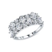 Серебряное кольцо с фианитами