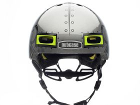 Nutcase Шлем защитный Nutcase Little Nutty Robo Boy, цвет Серый, ростовка XS