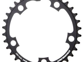 Звезда системы Stronglight Type S 7075-T6 для стандартных двойных шоссейных систем 9/10 (черный 53 BCD 110 мм)