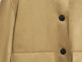 Куртка из искусственной замши, Бежевый