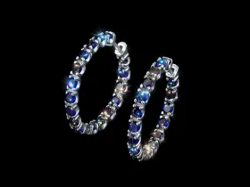 Серьги из серебра с изумрудами э0677сг07250371