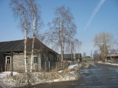 Образец застройки деревенской улицы