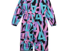 Комбинезон текстильный с полиуретановым покрытием для девочек