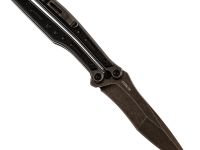 Нож-бабочка (балисонг) НОКС Эльф Black, сталь D2, рукоять G10