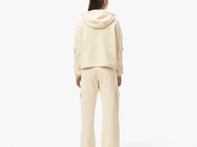 Женские хлопковые спортивные брюки Lacoste свободного кроя