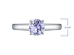 Кольцо из серебра с танзанитом э0608кц11102400