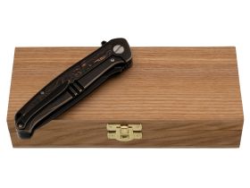Подарочная шкатулка для  складного ножа, ясень
