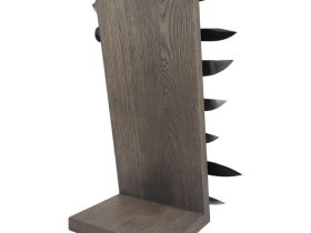 Подставка для коллекции из 7-ми ножей Woodinhome HKS0207OG, дуб, серый