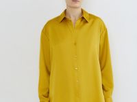 Сатиновая блузка, Желтый