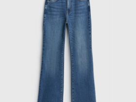 Джинсы Bootcut с высокой посадкой, Синий