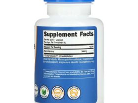 Nutricost, Бенофотиамин, жирорастворимый витамин B1, 300 мг, 90 капсул