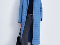 Утепленное пальто с поясом